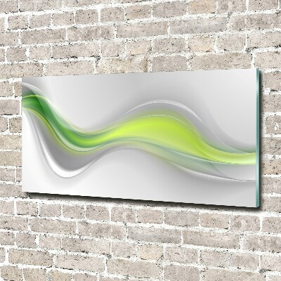 Wall art on glass Wave abstraction