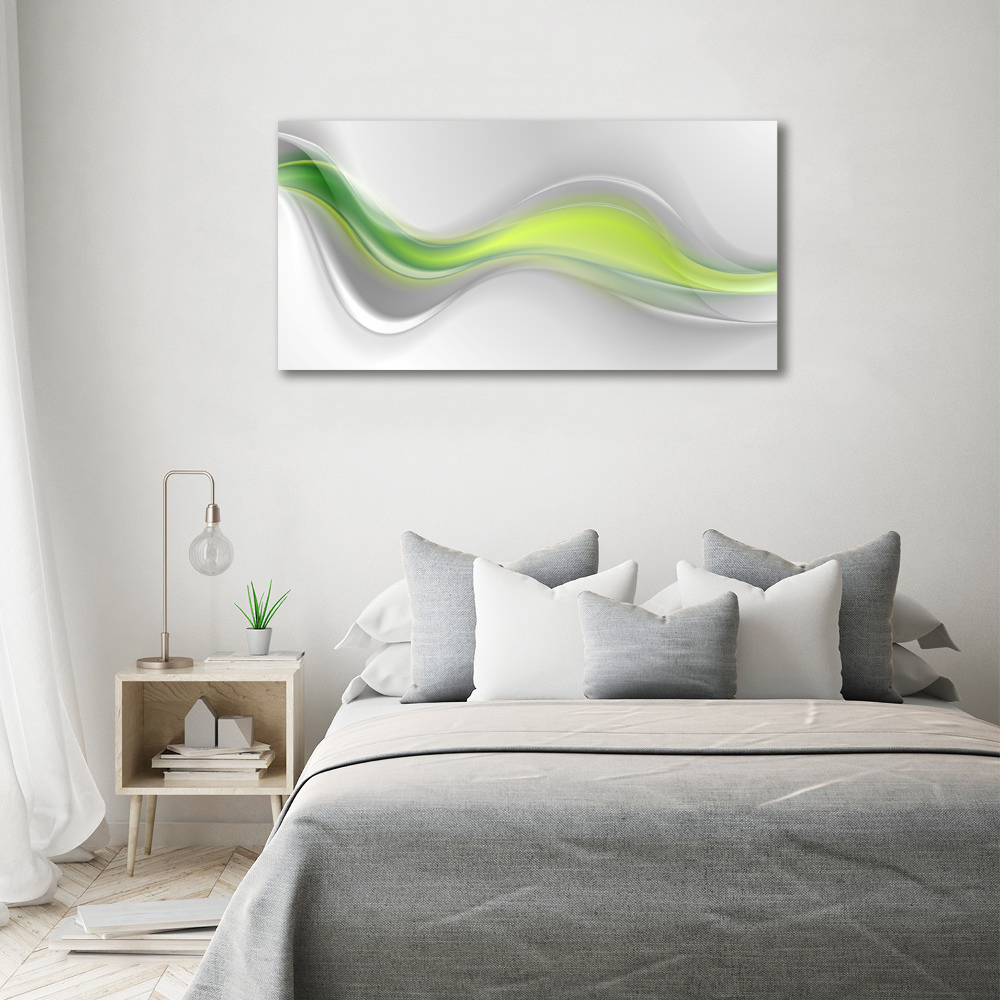 Wall art on glass Wave abstraction