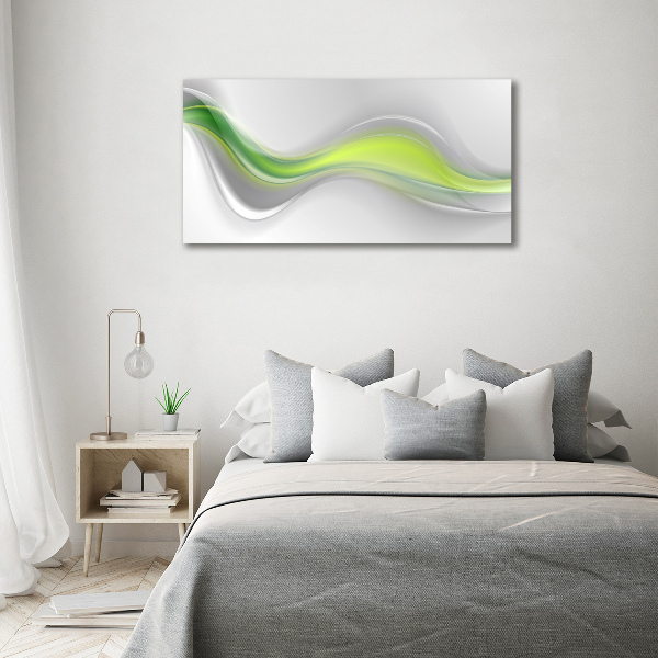 Wall art on glass Wave abstraction