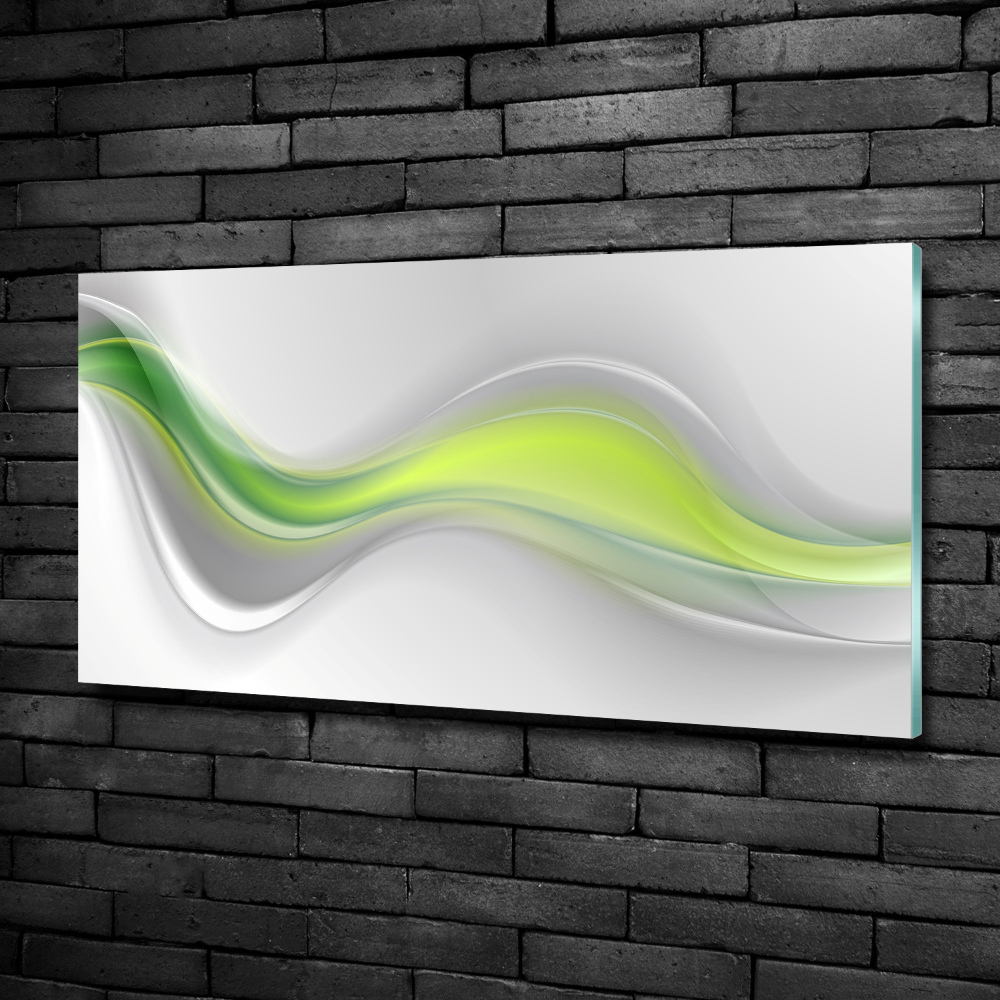 Wall art on glass Wave abstraction