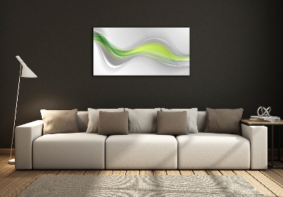 Wall art on glass Wave abstraction