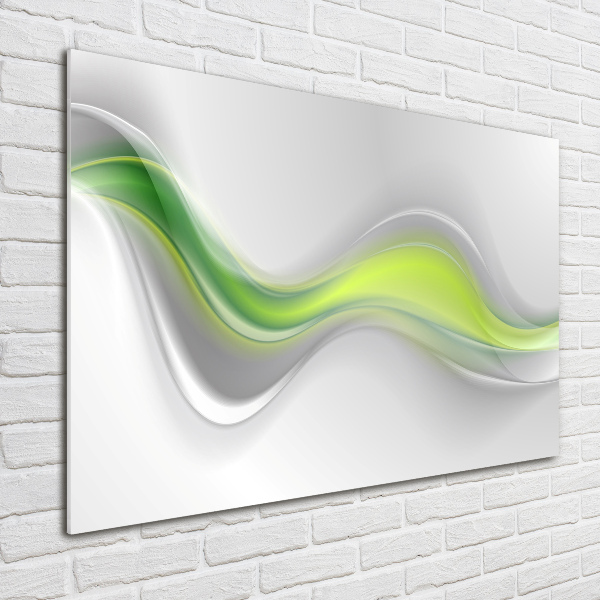 Wall art on glass Wave abstraction