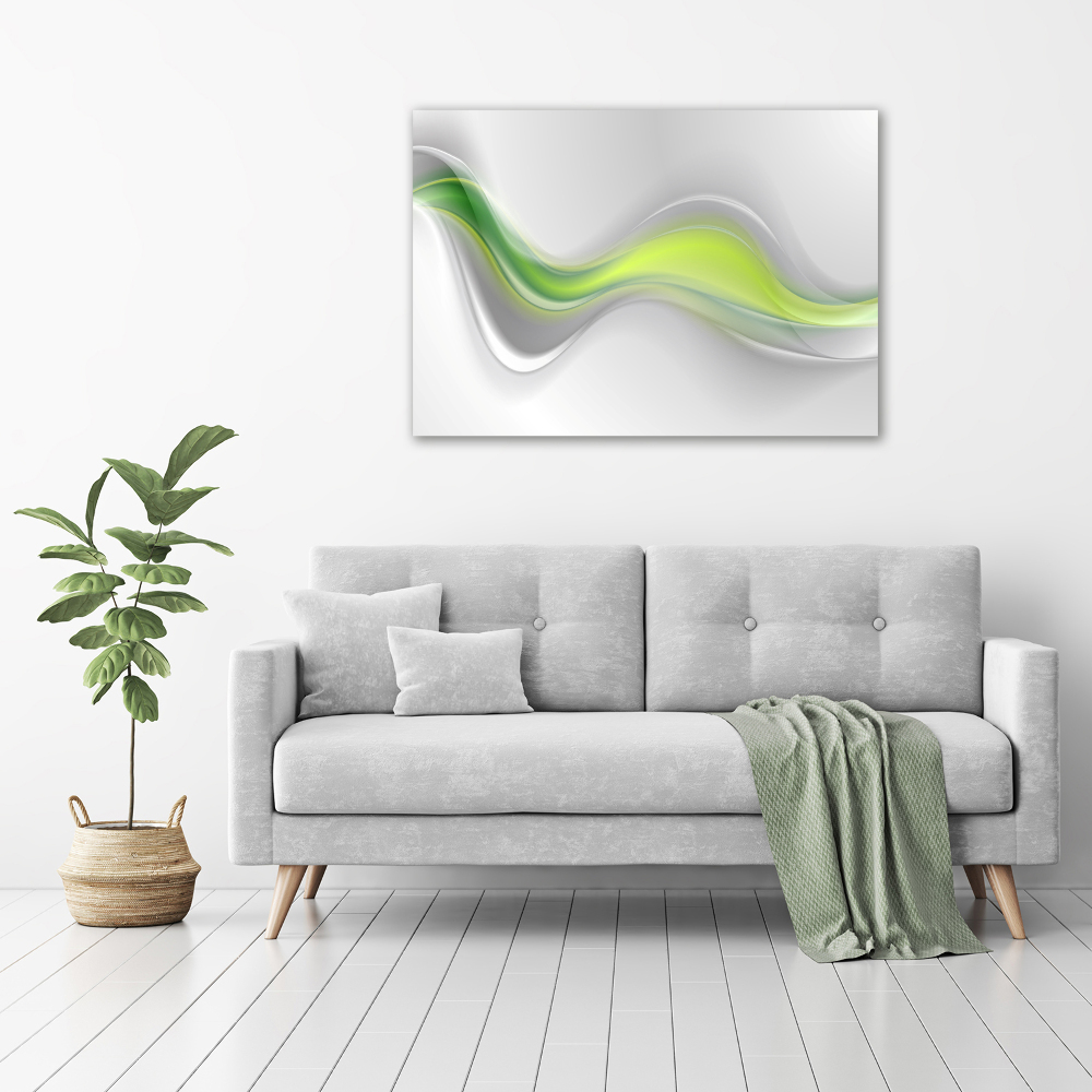 Wall art on glass Wave abstraction