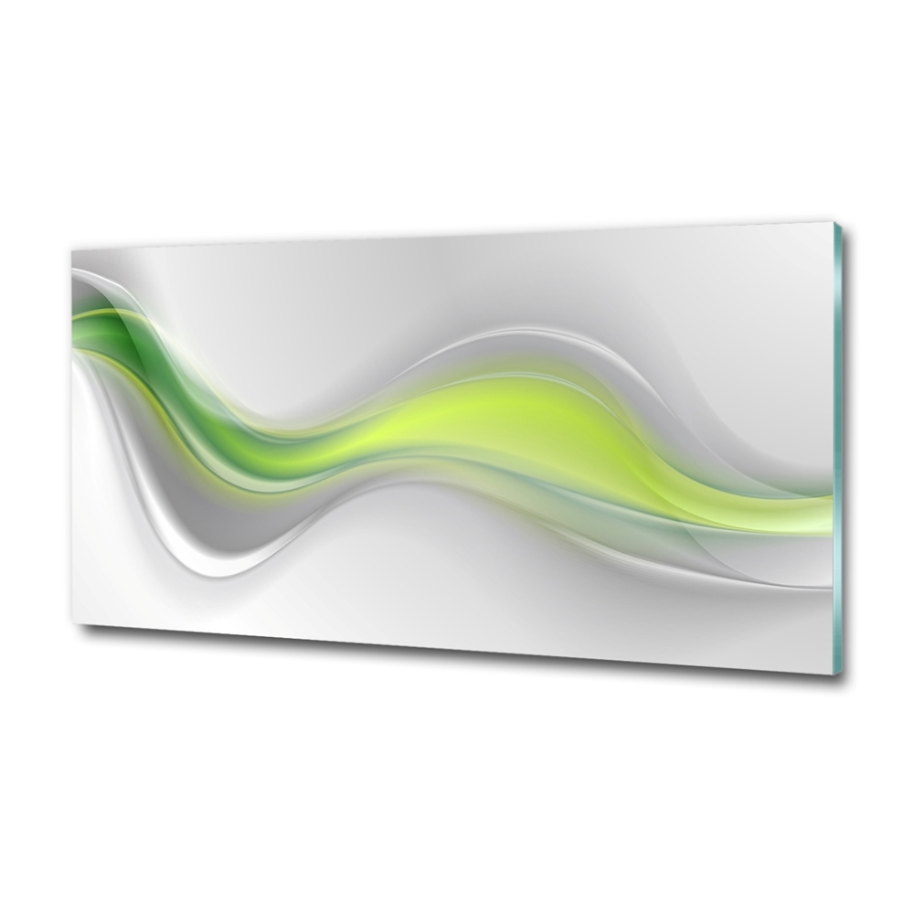 Wall art on glass Wave abstraction