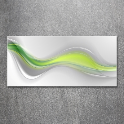 Wall art on glass Wave abstraction