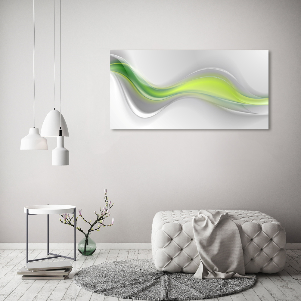 Wall art on glass Wave abstraction