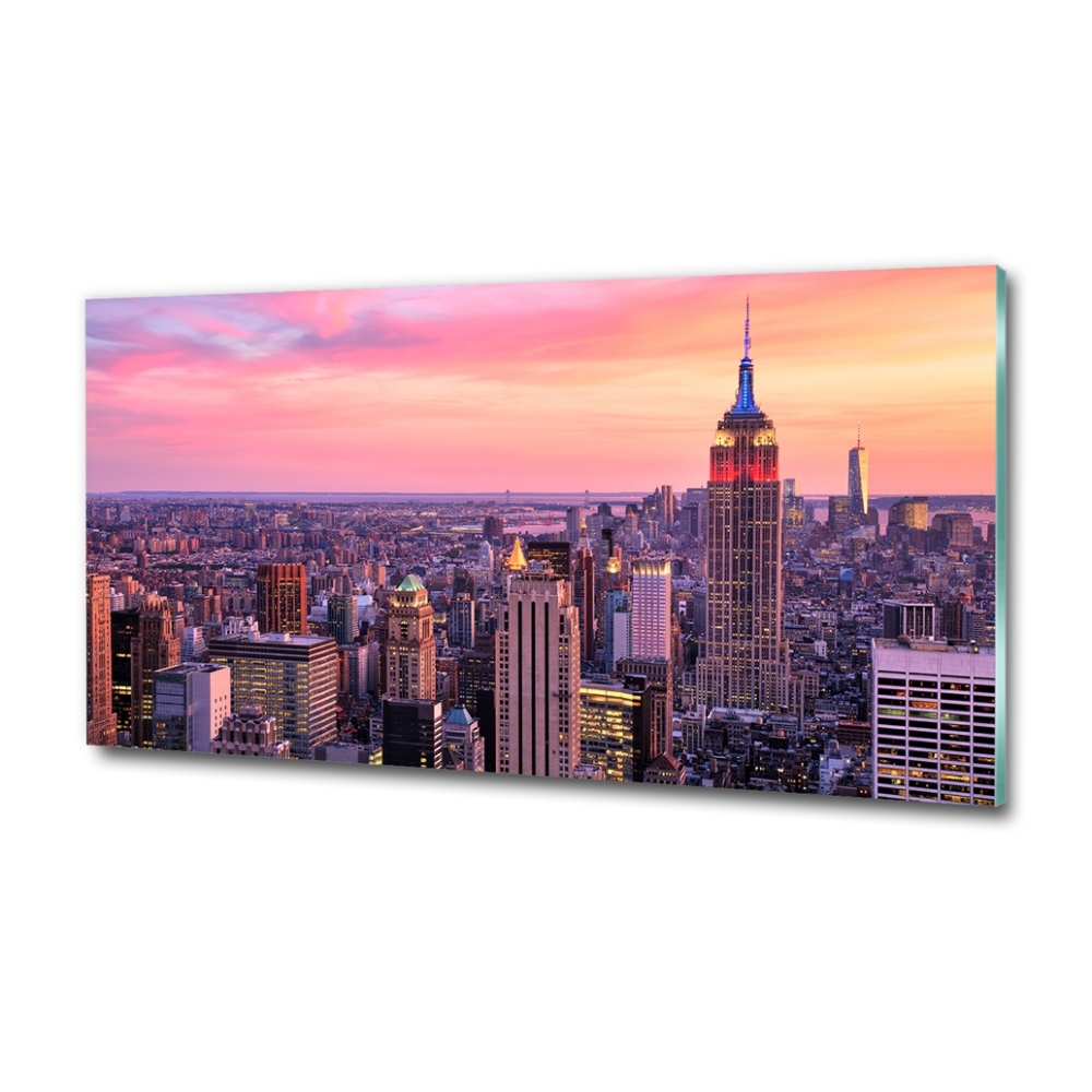 Photo printed on glass New york west