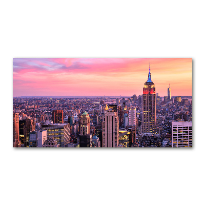 Photo printed on glass New york west