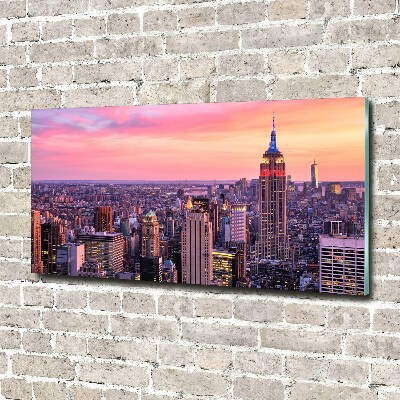 Photo printed on glass New york west