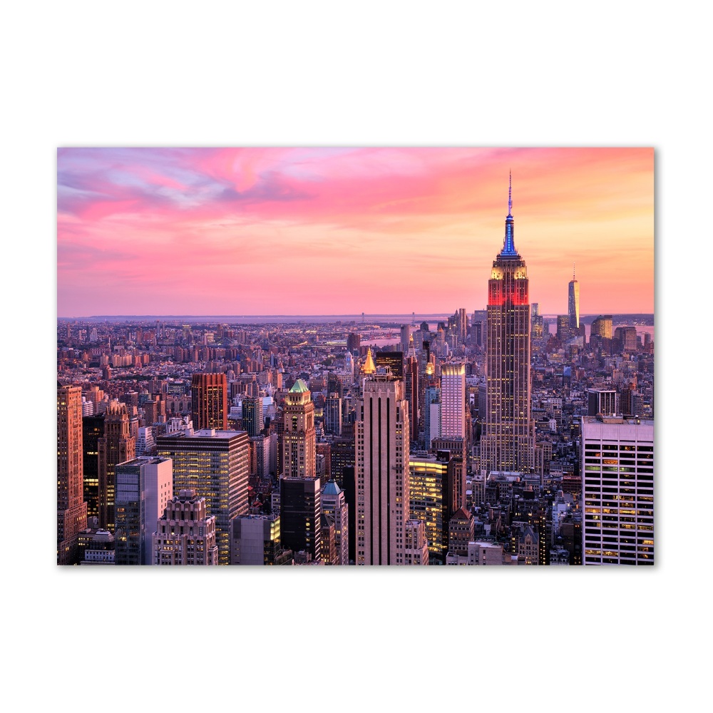 Photo printed on glass New york west