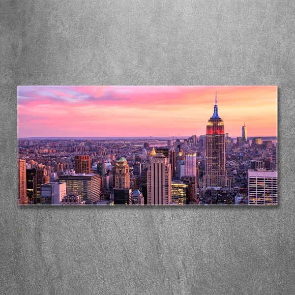 Photo printed on glass New york west