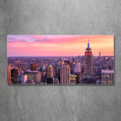 Photo printed on glass New york west