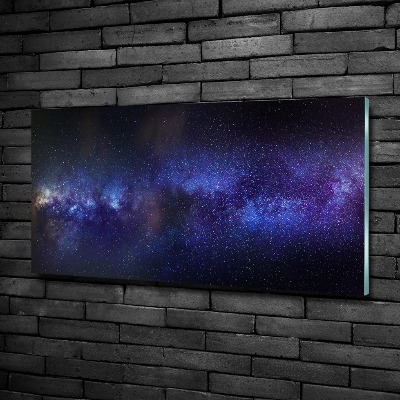 Glass art picture Milky way