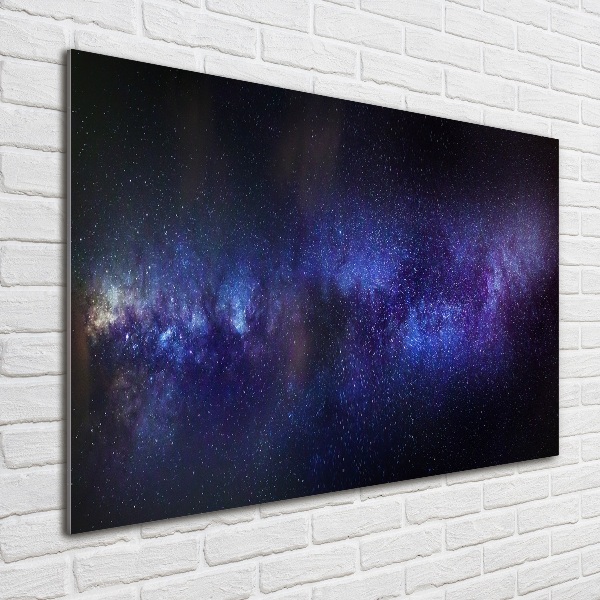 Glass art picture Milky way