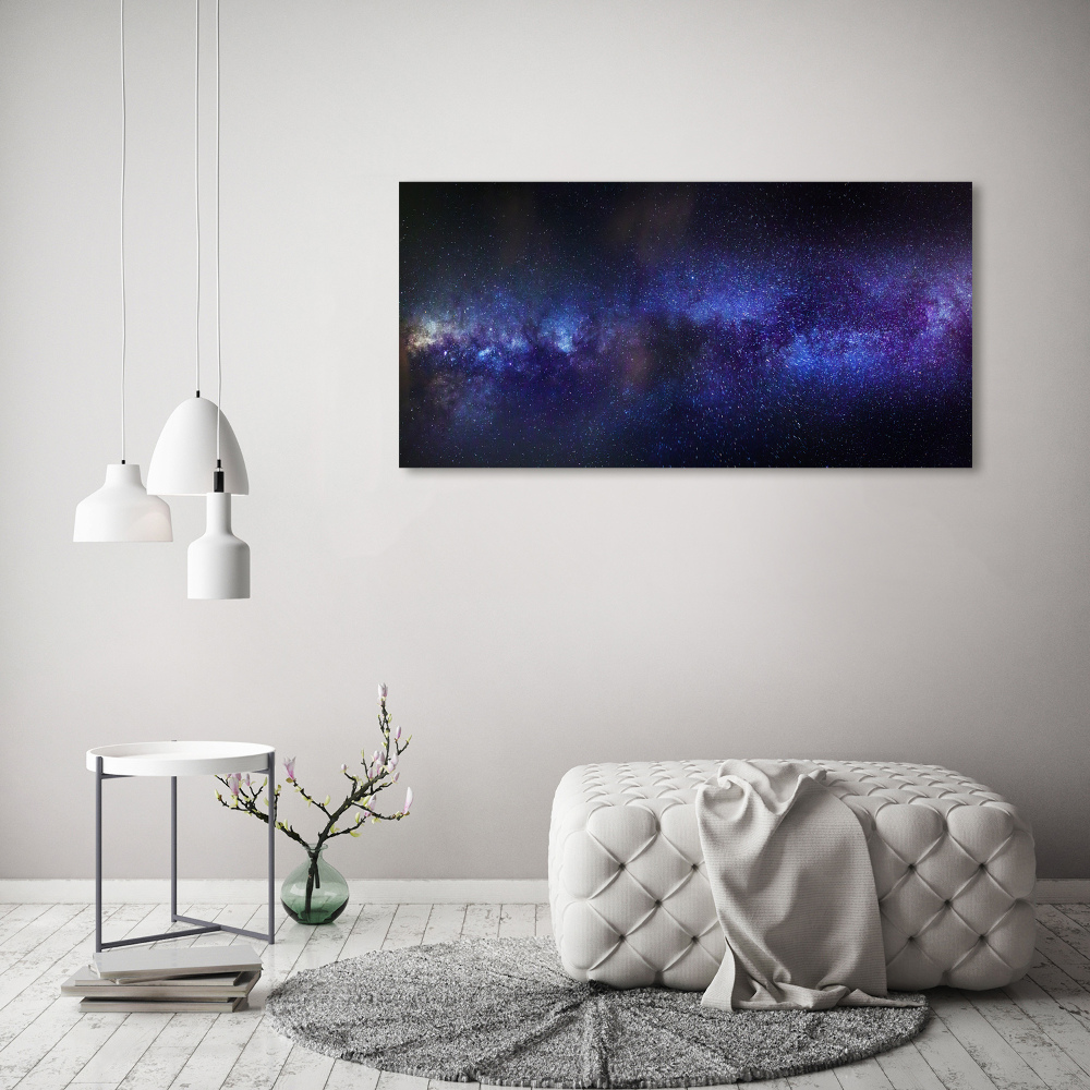 Glass art picture Milky way