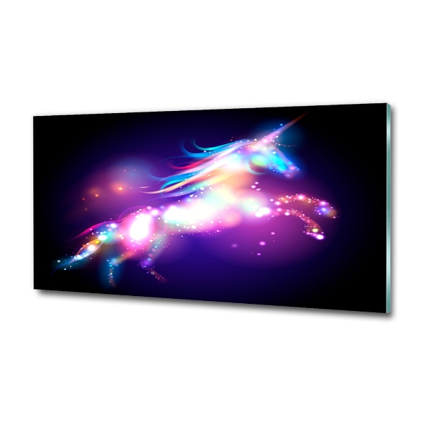 Glass picture wall art Unicorn