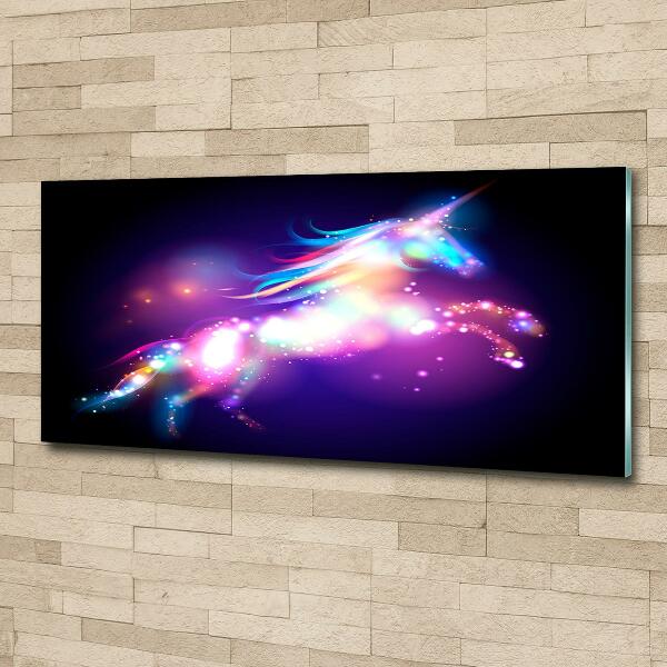 Glass picture wall art Unicorn