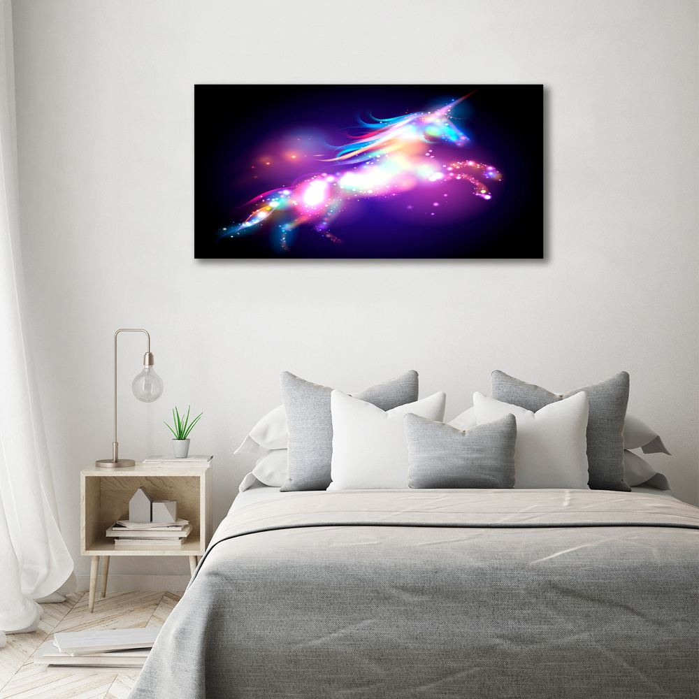 Glass picture wall art Unicorn