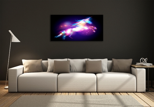 Glass picture wall art Unicorn