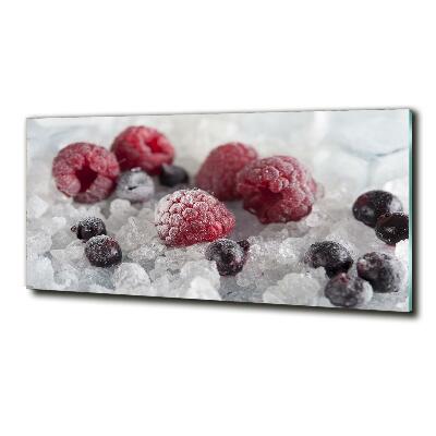 Wall art on glass Frozen forest fruit