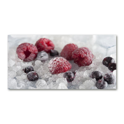 Wall art on glass Frozen forest fruit