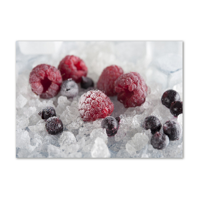 Wall art on glass Frozen forest fruit