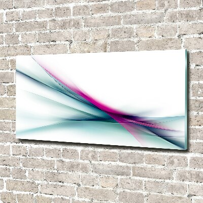 Glass wall art Wave abstraction