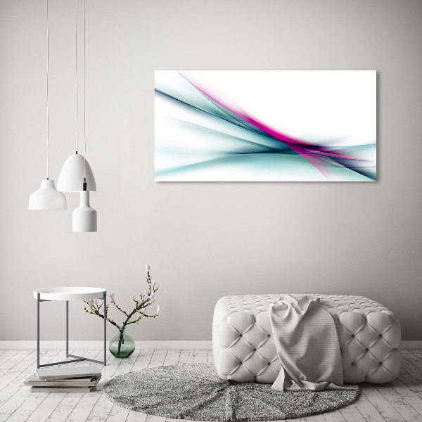 Glass wall art Wave abstraction