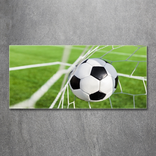 Glass art print Ball in the goal