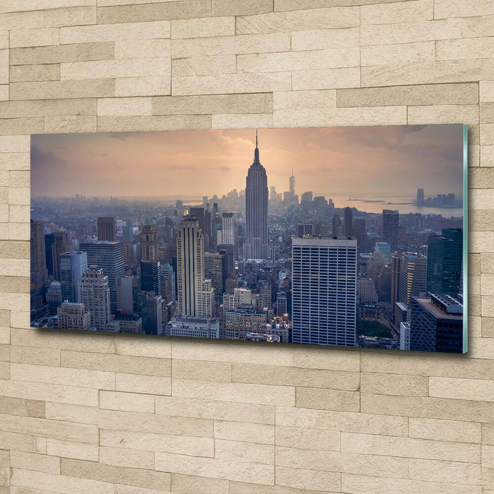 Glass picture wall art Manhattan new york