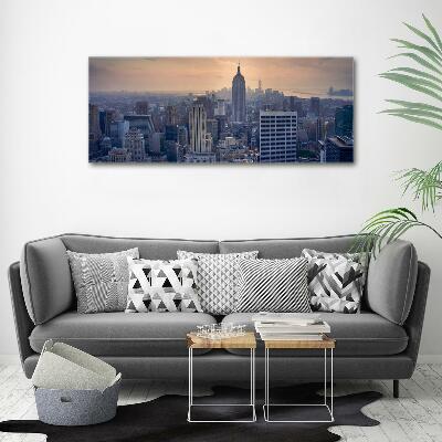 Glass picture wall art Manhattan new york