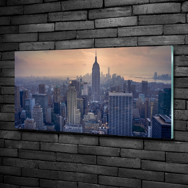 Glass picture wall art Manhattan new york