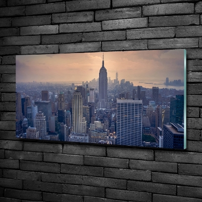 Glass picture wall art Manhattan new york