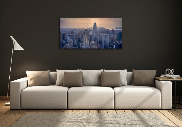 Glass picture wall art Manhattan new york