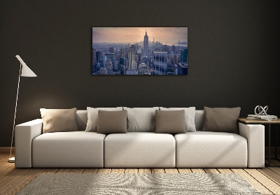 Glass picture wall art Manhattan new york