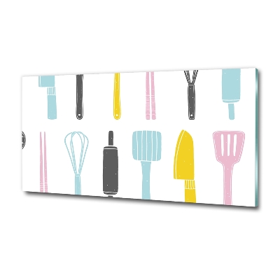 Glass wall art Kitchen tools