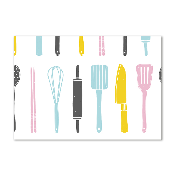 Glass wall art Kitchen tools