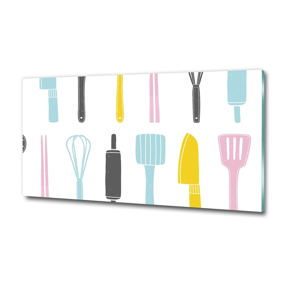 Glass wall art Kitchen tools