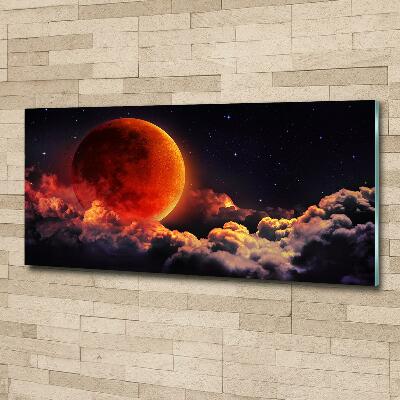 Photo printed on glass Moon eclipse