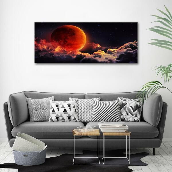 Photo printed on glass Moon eclipse