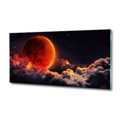 Photo printed on glass Moon eclipse