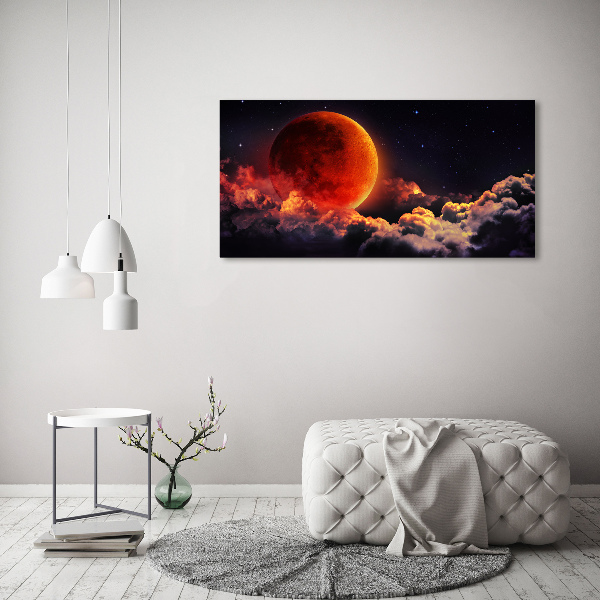 Photo printed on glass Moon eclipse