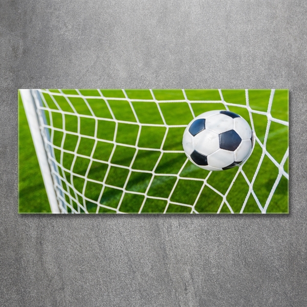 Glass art print Ball in the goal