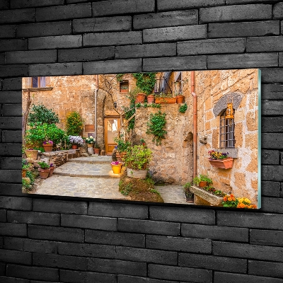 Photo printed on glass Charming street