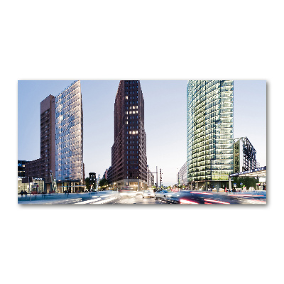 Glass picture wall art Skyscrapers