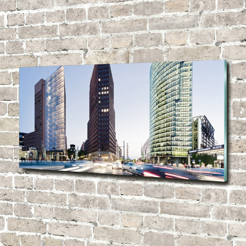 Glass picture wall art Skyscrapers