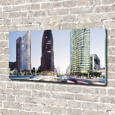 Glass picture wall art Skyscrapers