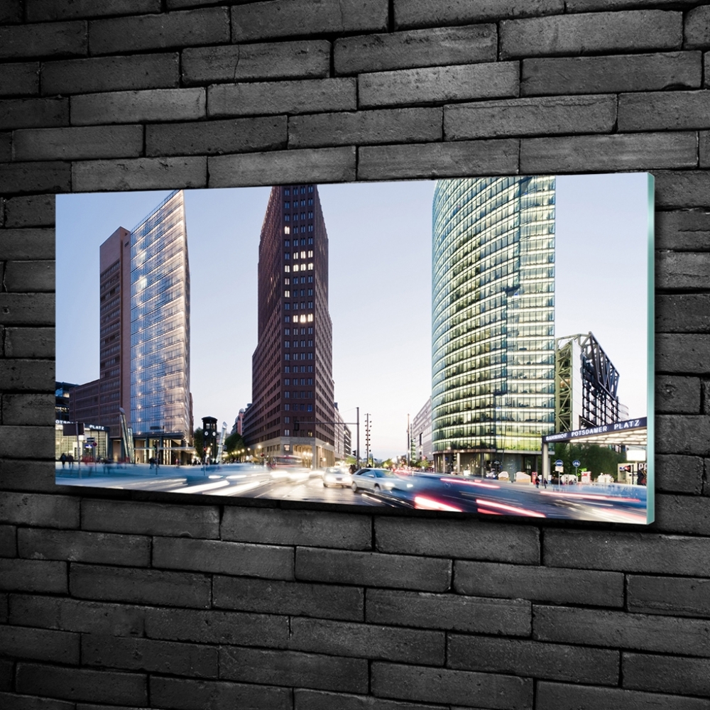 Glass picture wall art Skyscrapers