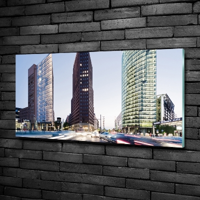 Glass picture wall art Skyscrapers