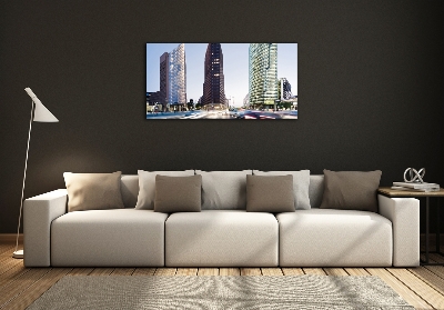 Glass picture wall art Skyscrapers